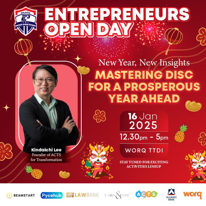 E3 Entrepreneur January Open Day 2025 Cover