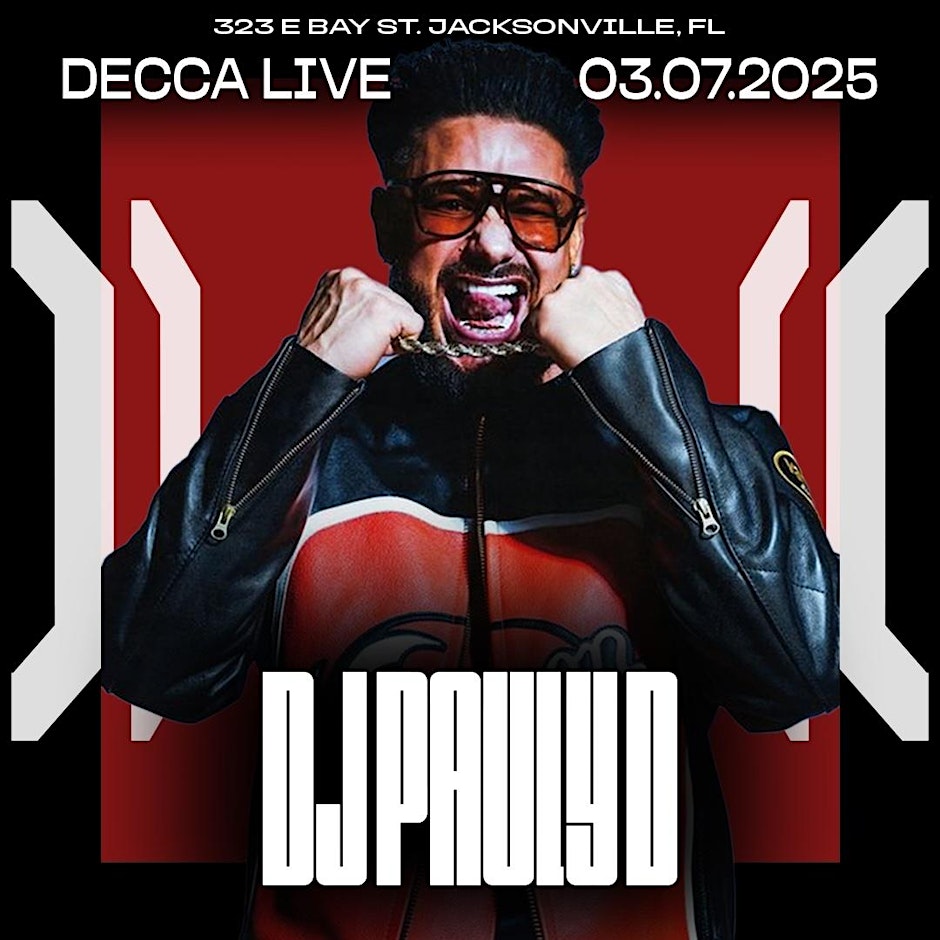 Pauly D at Decca Live | Fri 03.07.25 Cover