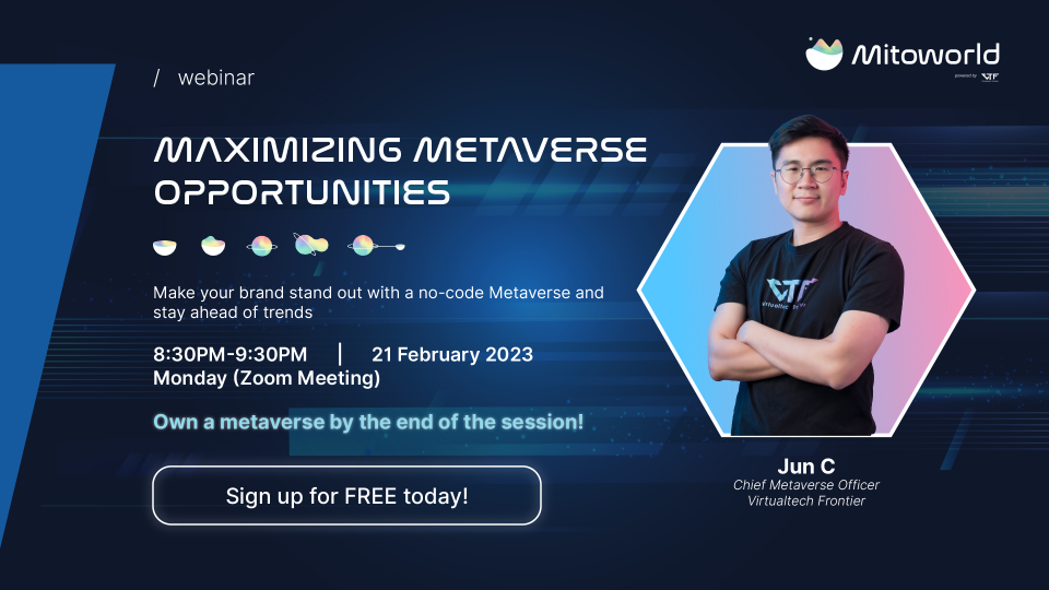 WEBINAR - Maximizing Metaverse Opportunities with Mitoworld Cover