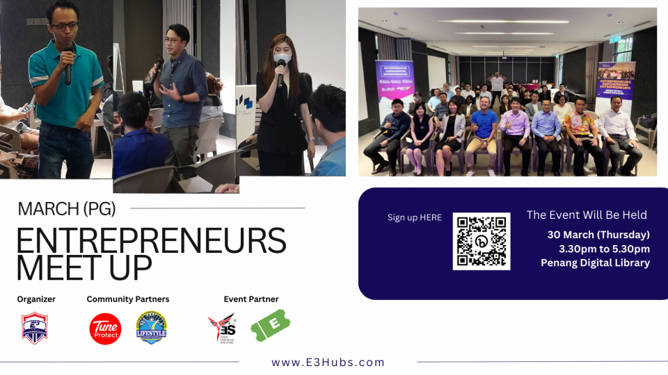 Penang Entrepreneurs MeetUp March 2023 Cover