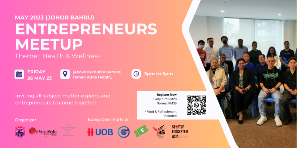 Johor Bahru Entrepreneurs Meetup May2023 Cover