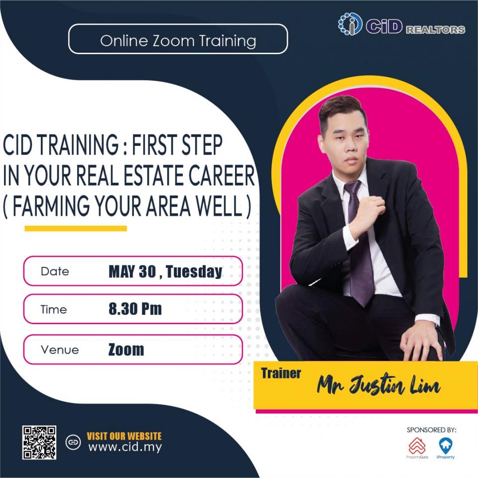 ( CID ) -CONTINUOUS INDIVIDUAL DEVELOPMENT PROGRAMMES -  FIRST STEP IN YOUR REAL ESTATE CAREER ( FARMING YOUR AREA WELL ) Cover