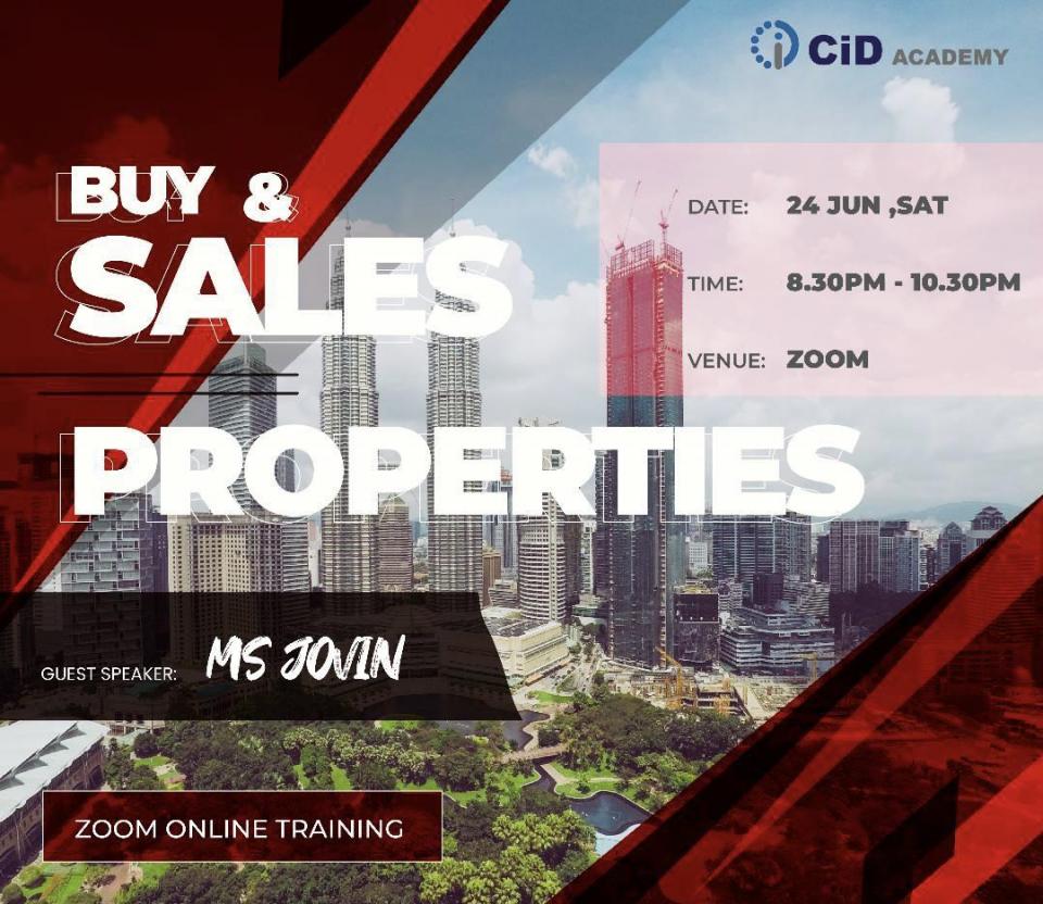 FREE TRAINING : BUY & SALES PROPERTIES Cover