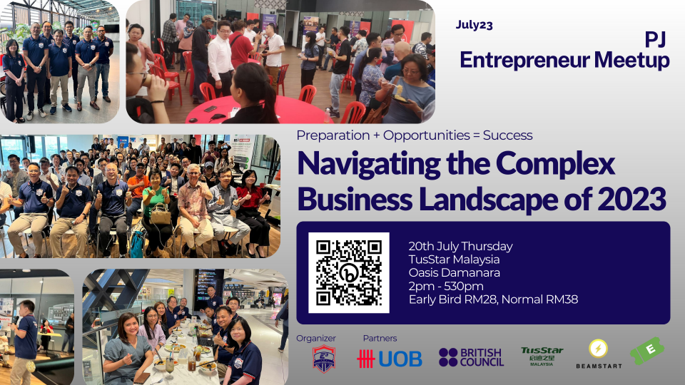 PJ Entrepreneur Meetup "Navigating the Complex Business Landscape of 2023" Cover