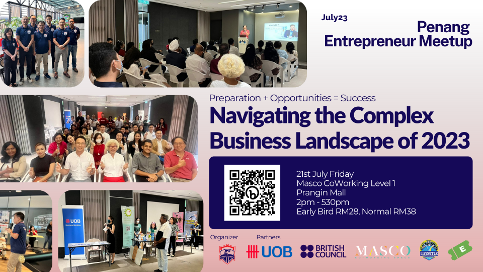 PG Entrepreneur Meetup "Navigating the Complex Business Landscape of 2023" Cover