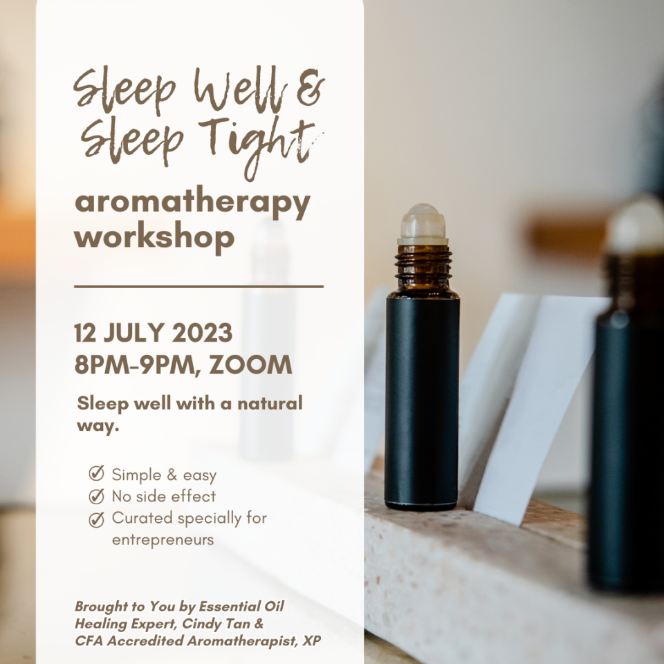 Sleep Well & Sleep Tight Aromatherapy Workshop Cover