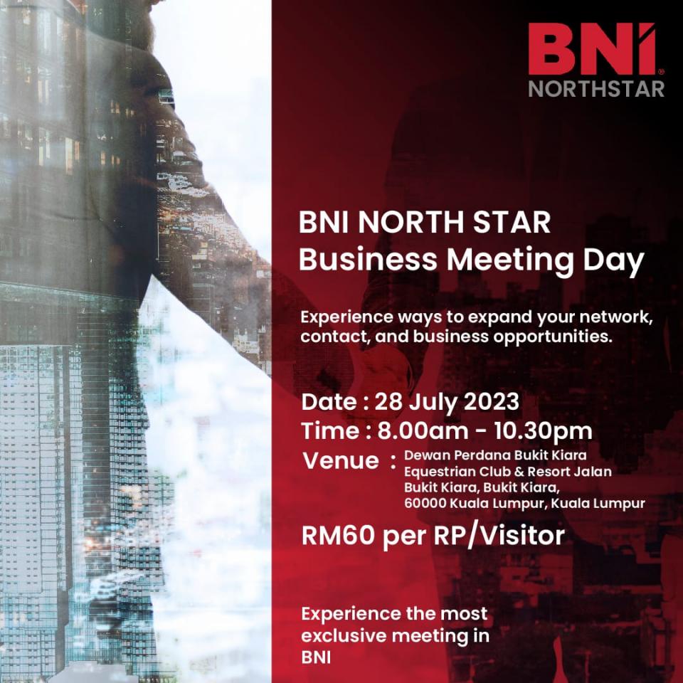 BNI Northstar Business Meeting day Cover