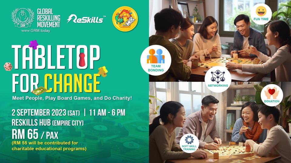 Charity Board Game Event: Tabletop for Change Cover
