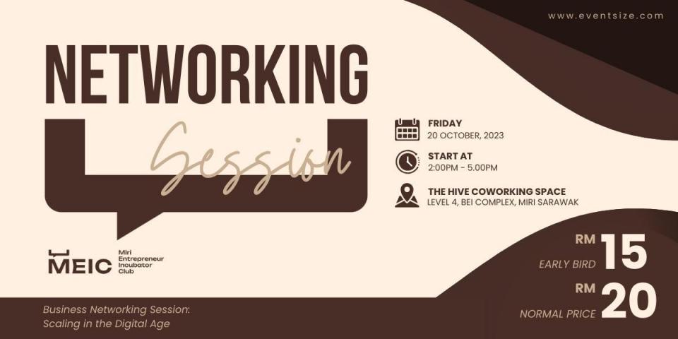 MIRI ENTREPRENUER INCUBATOR CLUB (MEIC) NETWORKING SESSION Cover