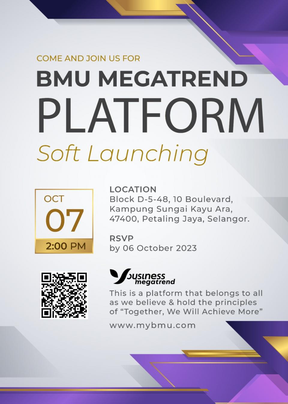 BMU Megatrend Platform Soft Launching Cover