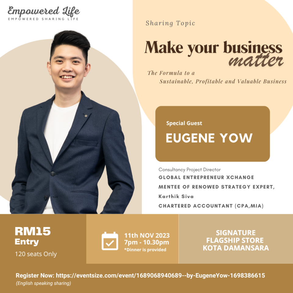 Make Your Business Matter by Eugene Yow Cover