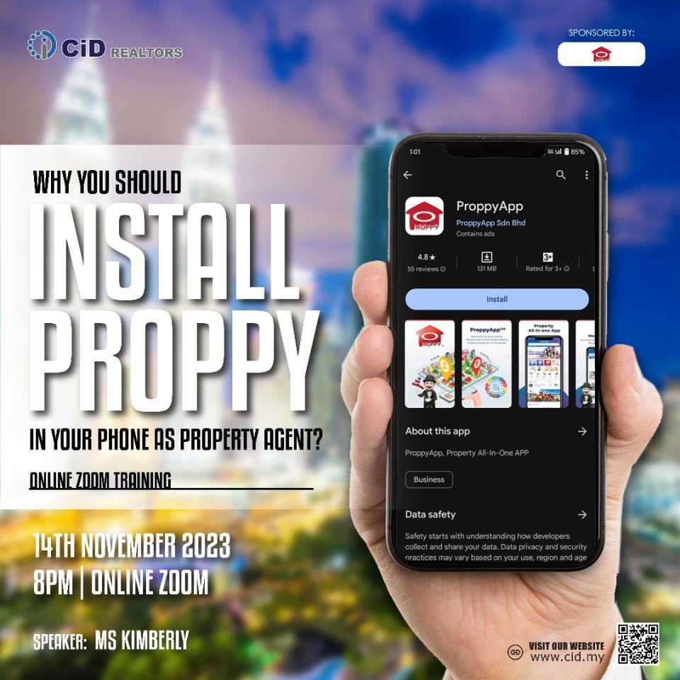 CID TRAINING: WHY YOU SHOULD INSTALL PROPPY IN YOUR PHONE AS PROPERTY AGENT Cover