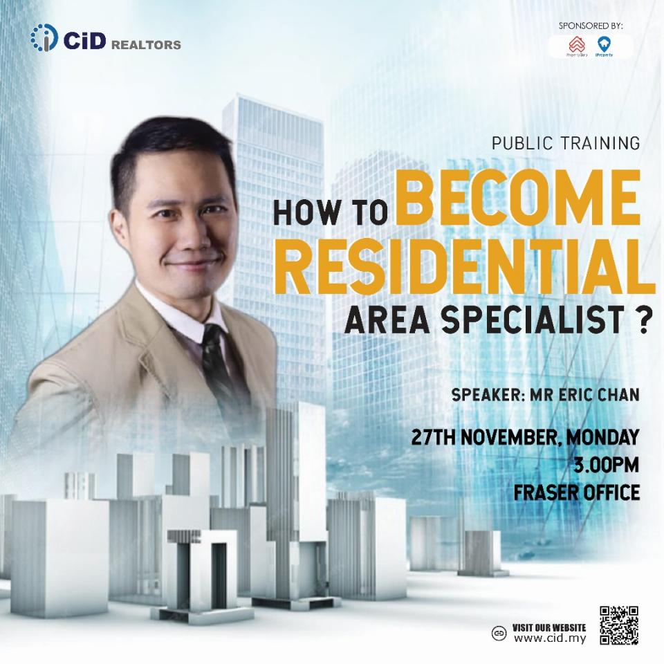 CID TALK: HOW TO BECOME RESIDENTTIAL AREA SPECIALIST? Cover