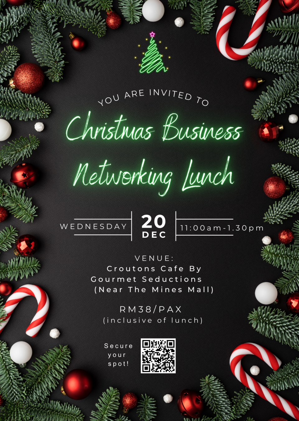 Christmas Business Networking Lunch Cover