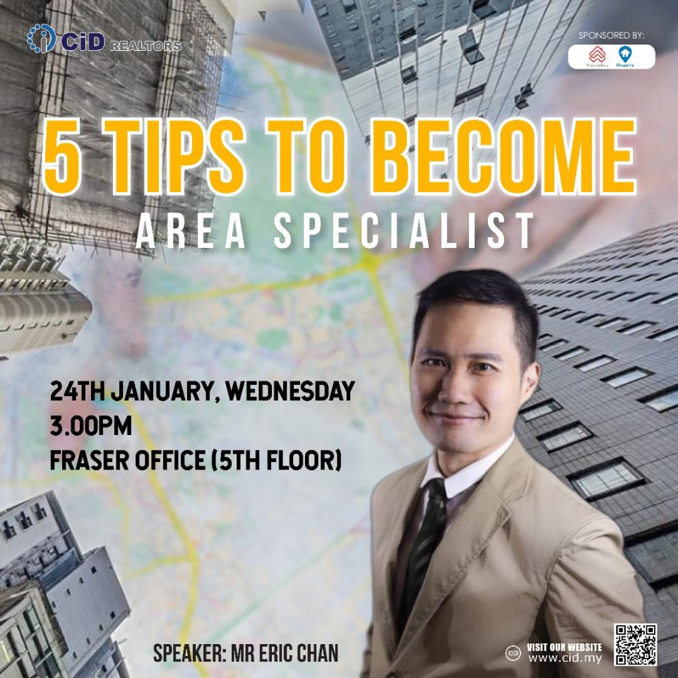 CID TALK: 5 TIPS TO BECOME AREA SPECIALIST. Cover