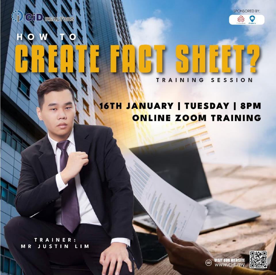 CID TRAINING: HOW TO CREATE FACT SHEET? Cover