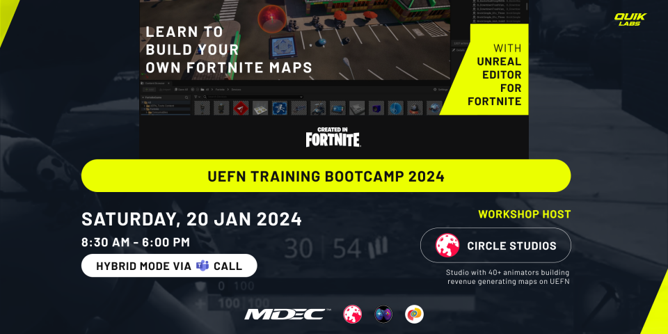 Quiklabs UEFN Training Bootcamp 2024 Cover