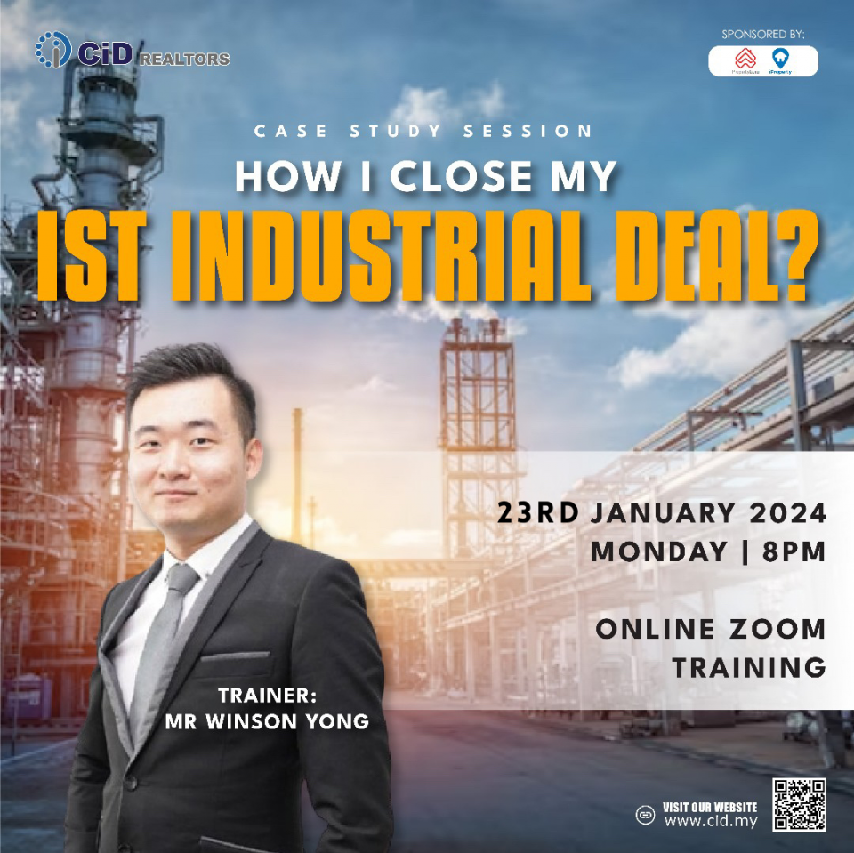 CID TRAINING:  CASE STUDY SESSION - HOW I CLOSE MY 1ST INDUSTRIAL DEAL? Cover