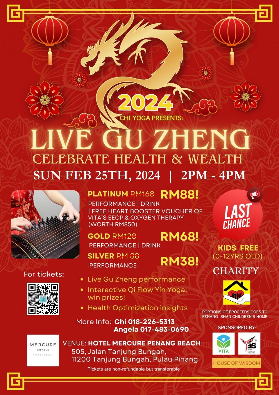 2024 CNY LIVE GU ZHENG CHARITY EVENT FOR PENANG SHAN'S HOME @ MERCURE PENANG BEACH Cover