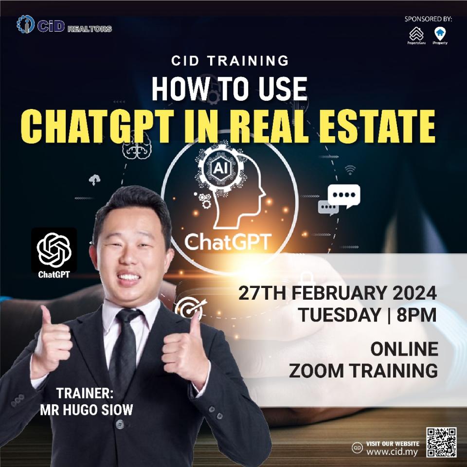 CID TRAINING: HOW TO USE CHATGPT IN REAL ESTATE. Cover