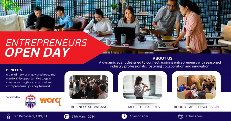 Entrepreneur Open Day - Where You Come to Work & Meet Everyone Cover