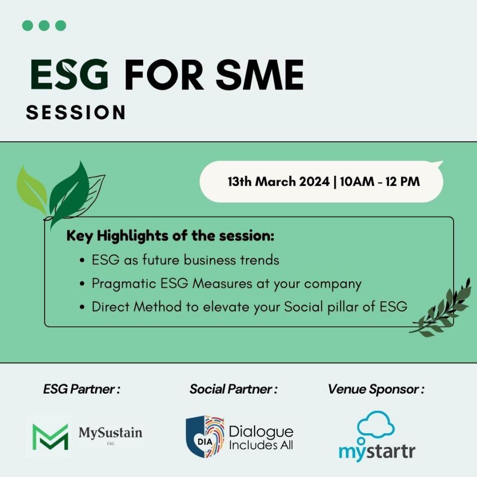 ESG for SME (13th March 2024) Cover