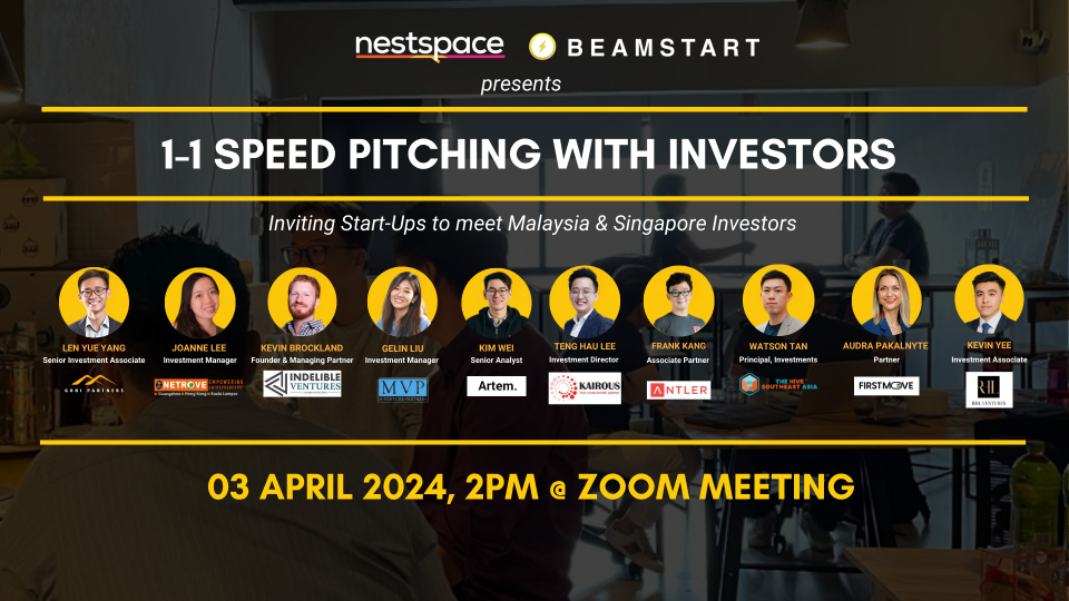 1-1 Speed Pitching with Investors [Online] Cover