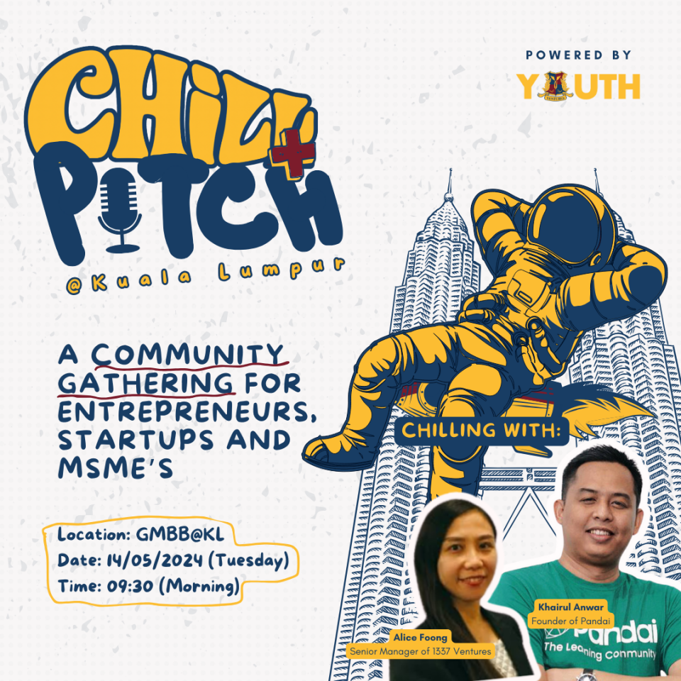 Chill+Pitch: A community gathering of entrepreneurs; startups & MSME’s Cover