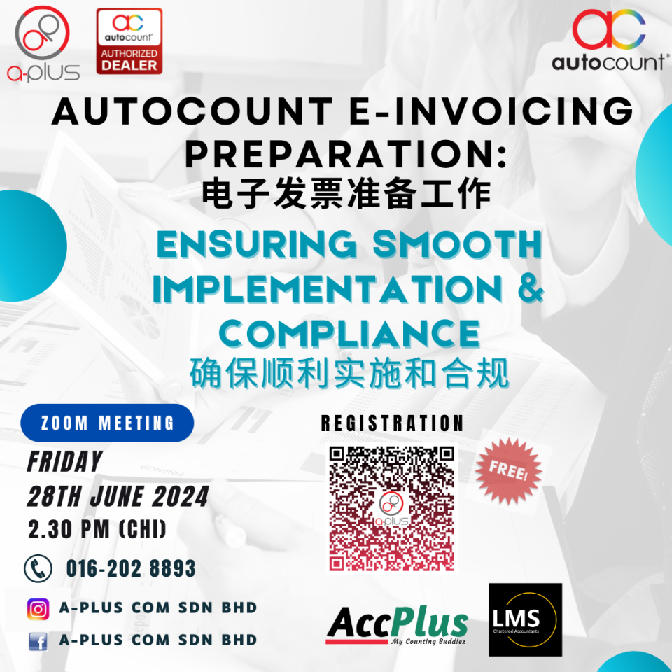 (CHI) AUTOCOUNT e-INVOICING  PREPARATION: Ensuring smooth implementation & compliance Cover