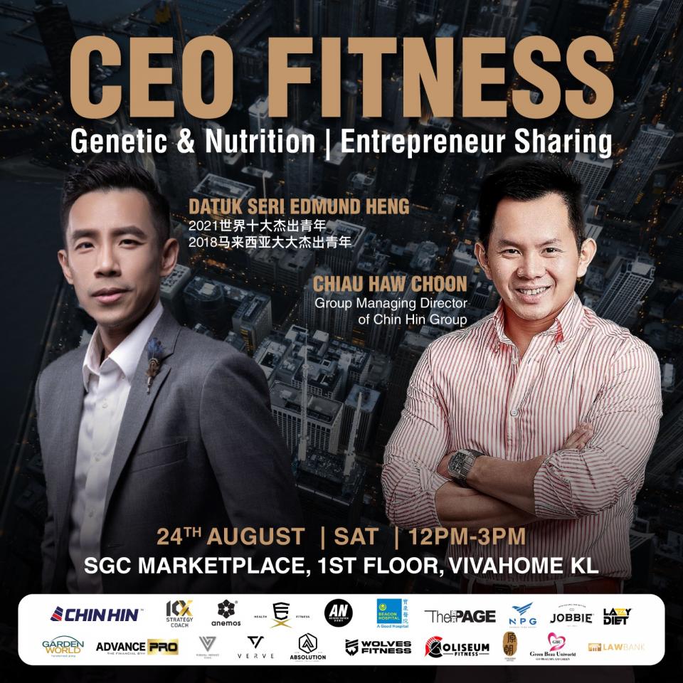 CEO FTINESS GENETIC & ENTREPRENEUR SHARING Cover