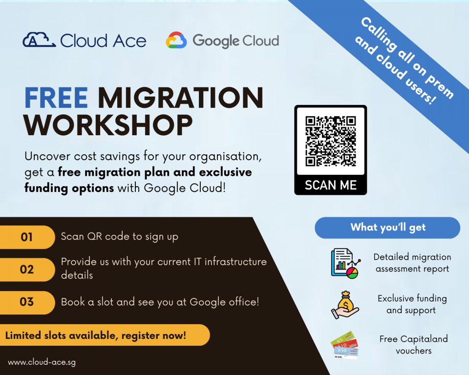 FREE Migration Workshop at Google Singapore Cover