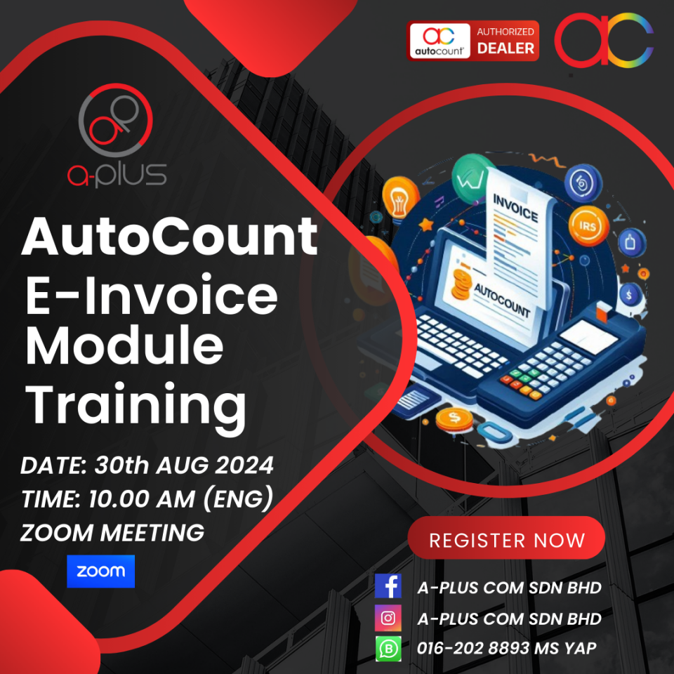 (ENG) AutoCount E-Invoice Module Training Cover