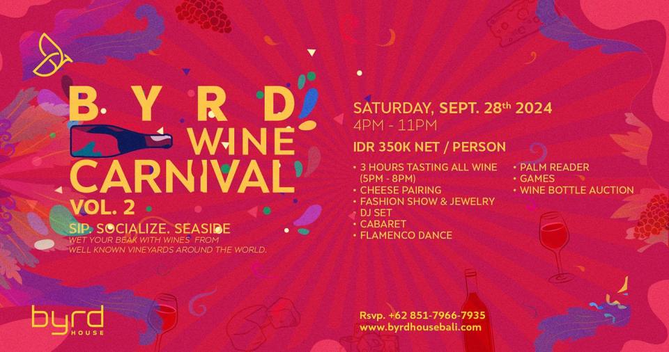 Raise Your Glass: Byrd Wine Carnival Returns with Even More Flavor, Fun, and Festivity Cover