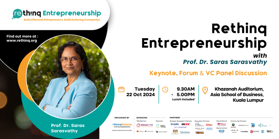 [Rethinq Entrepreneurship] Lessons from Expert Entrepreneurs - Keynote, Forum & VC Panel Discussion Cover