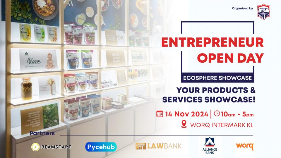 Entrepreneur Open Day 14 November 2024 Cover