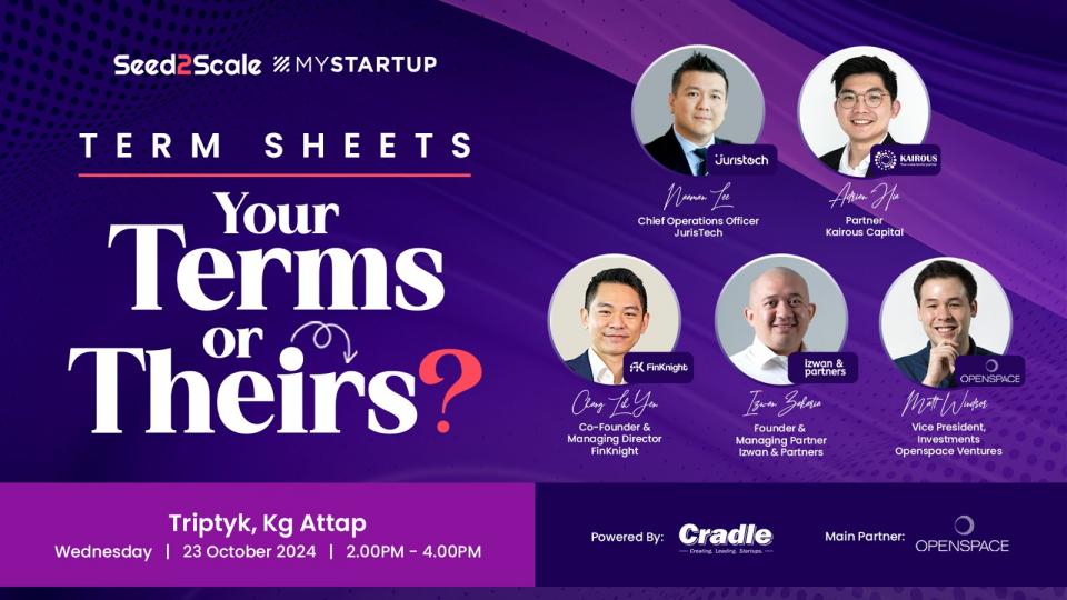 Term Sheets: Your Terms Or Theirs? (MYStartup Seed2Scale Workshop #4) Cover