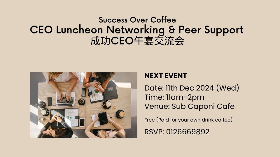 CEO, Entrepreneurs Networking Luncheon & Peer Support Group Cover