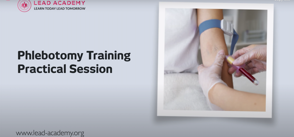 Phlebotomy Training in London Cover