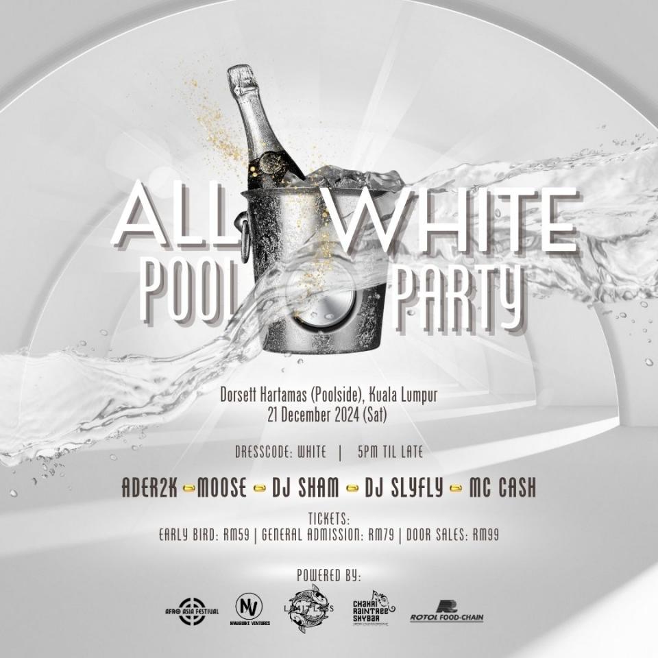 All White Pool Party Cover