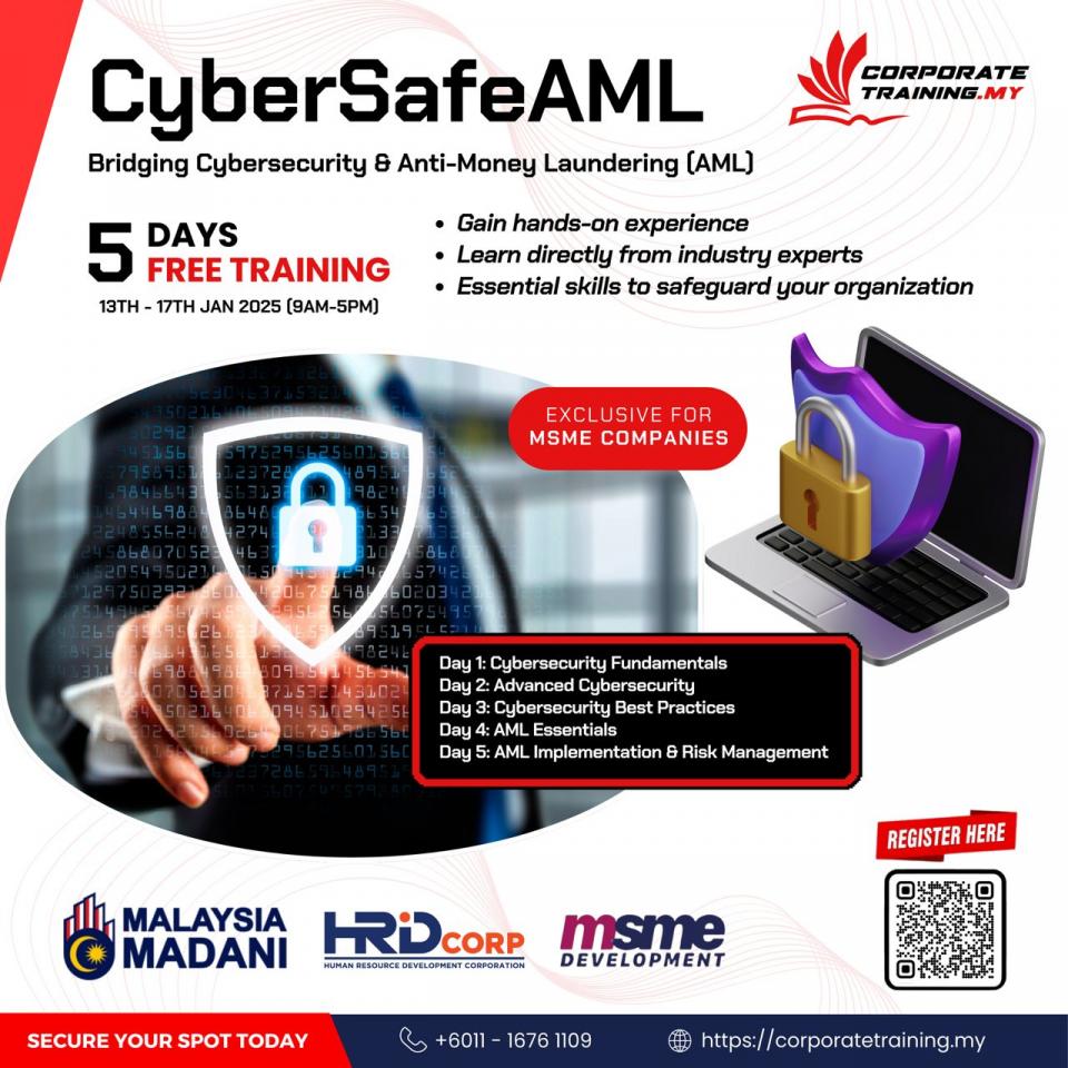 FREE Training CyberSafe AML : Bridging Cybersecurity & Anti-Money Laundering (AMLA) Cover