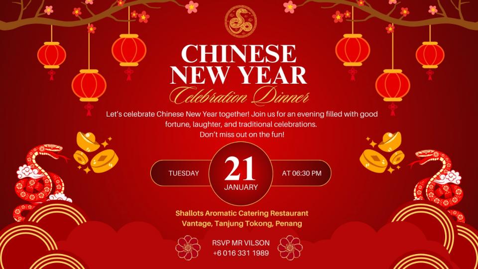 E3 Chinese New Year Celebration Dinner - Penang Cover