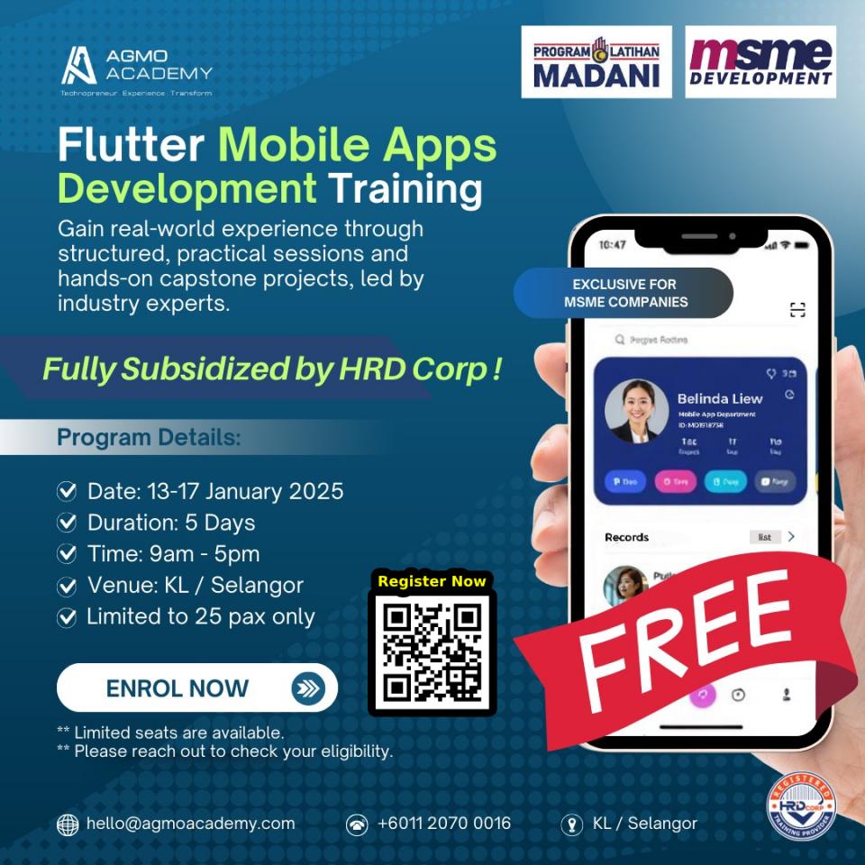 Free Training: Flutter Mobile App Development Cover