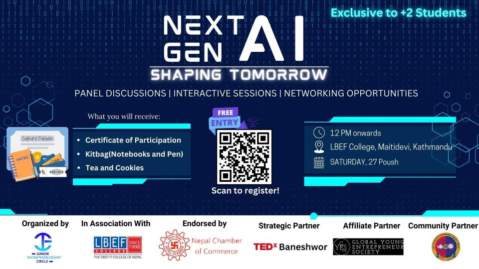 NEXT-GEN AI: Shaping Tomorrow Event Cover