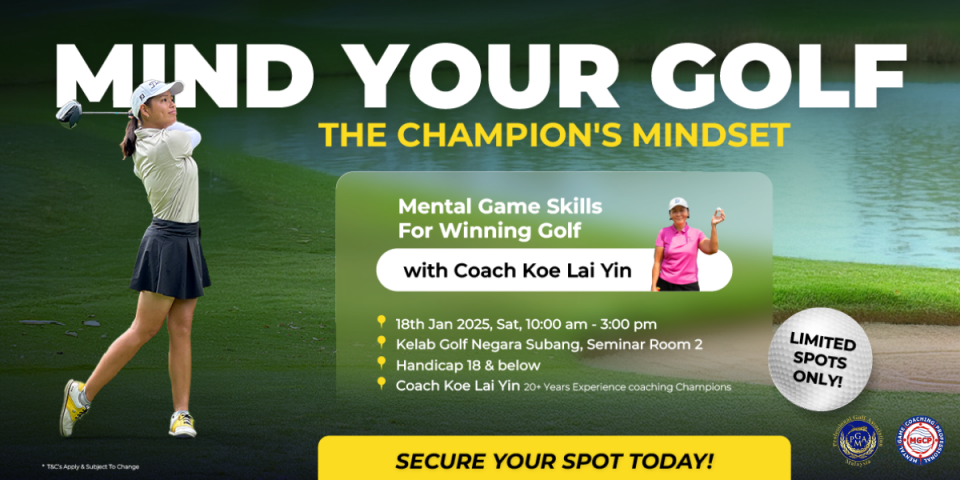 THE CHAMPION'S MINDSET, MENTAL SECRETS FOR WINNING GOLF (U-21), with COACH KOE LAI YIN Cover