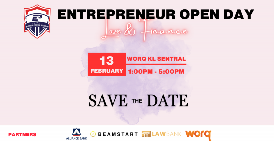 E3 Entrepreneur February Open Day Cover