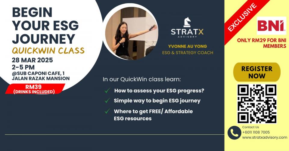 QuickWin Class: "BEGINNING YOUR ESG JOURNEY Cover