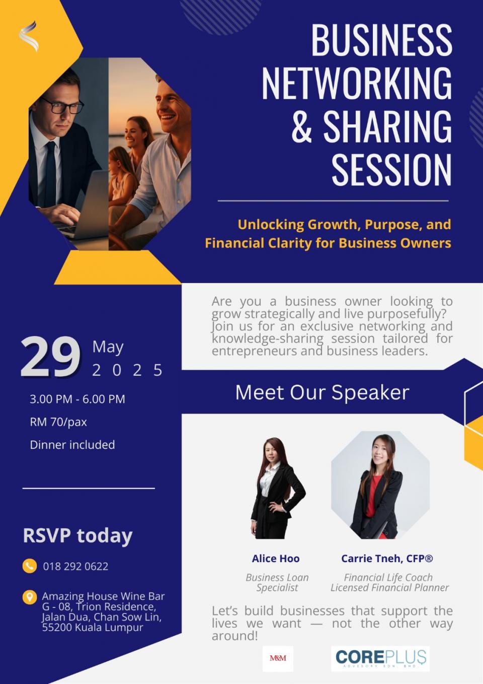 📣 Business Networking & Sharing - Unlocking Growth, Purpose & Financial Clarity for Your Business Cover